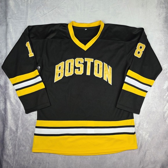 Happy Gilmore Adam Sandler Movie Promo Boston Hockey Jersey Adult Large Vintage - Picture 1 of 11